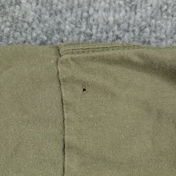 American Veteran Shirt Men's Large Green Military Graphic Crew Neck Short Sleeve - Picture 7 of 14